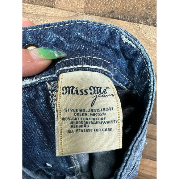 Miss Me Women's Boyfriend Ankle Jeans Size 27 - Picture 4 of 5